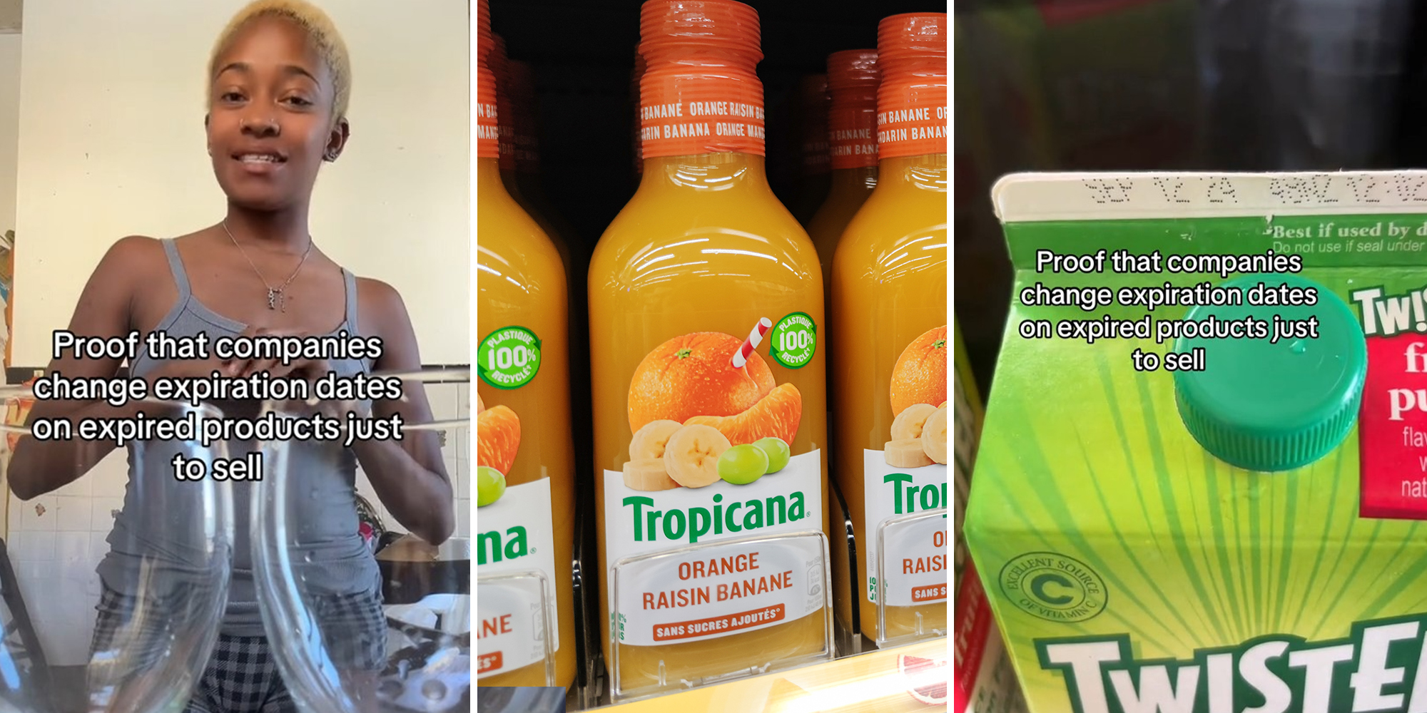 Customer says she caught Tropicana selling expired Twister juice as fresh