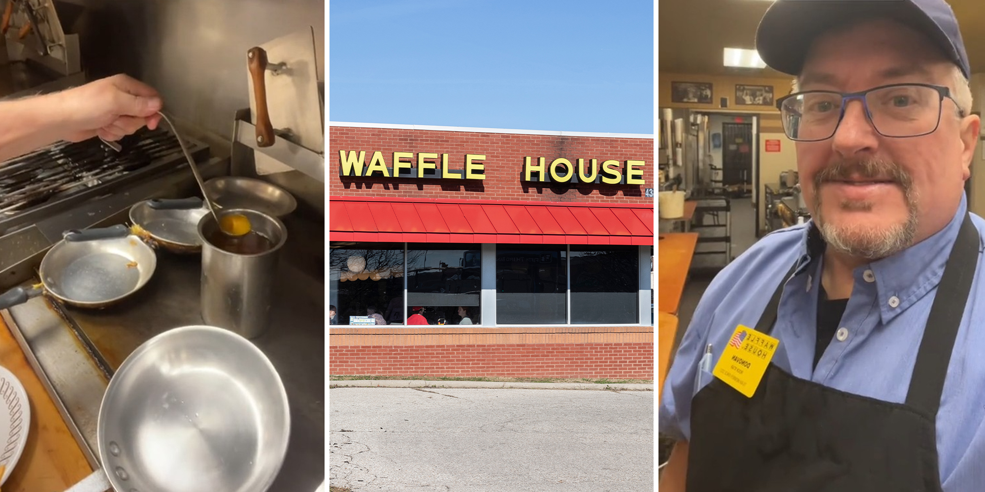 Waffle House worker reveals how they make omelets