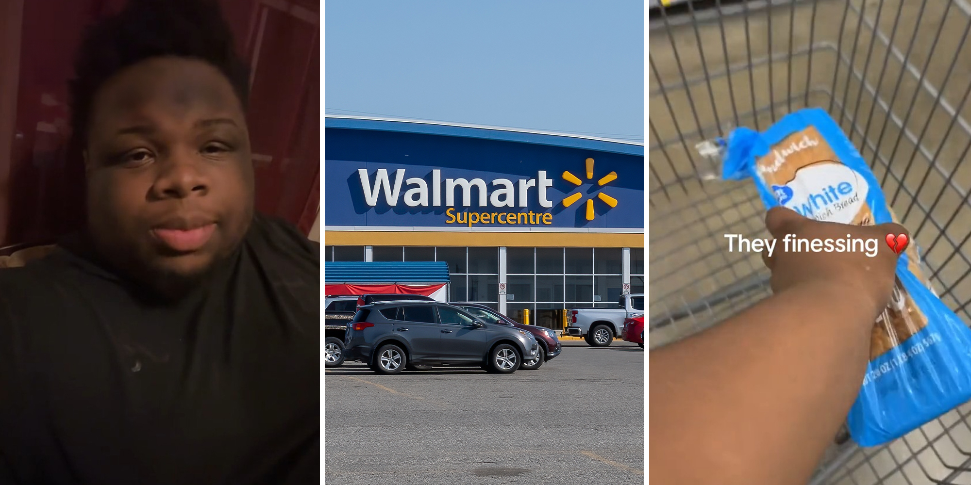 Customer compares Great Value white bread loaf from Walmart on tiktok