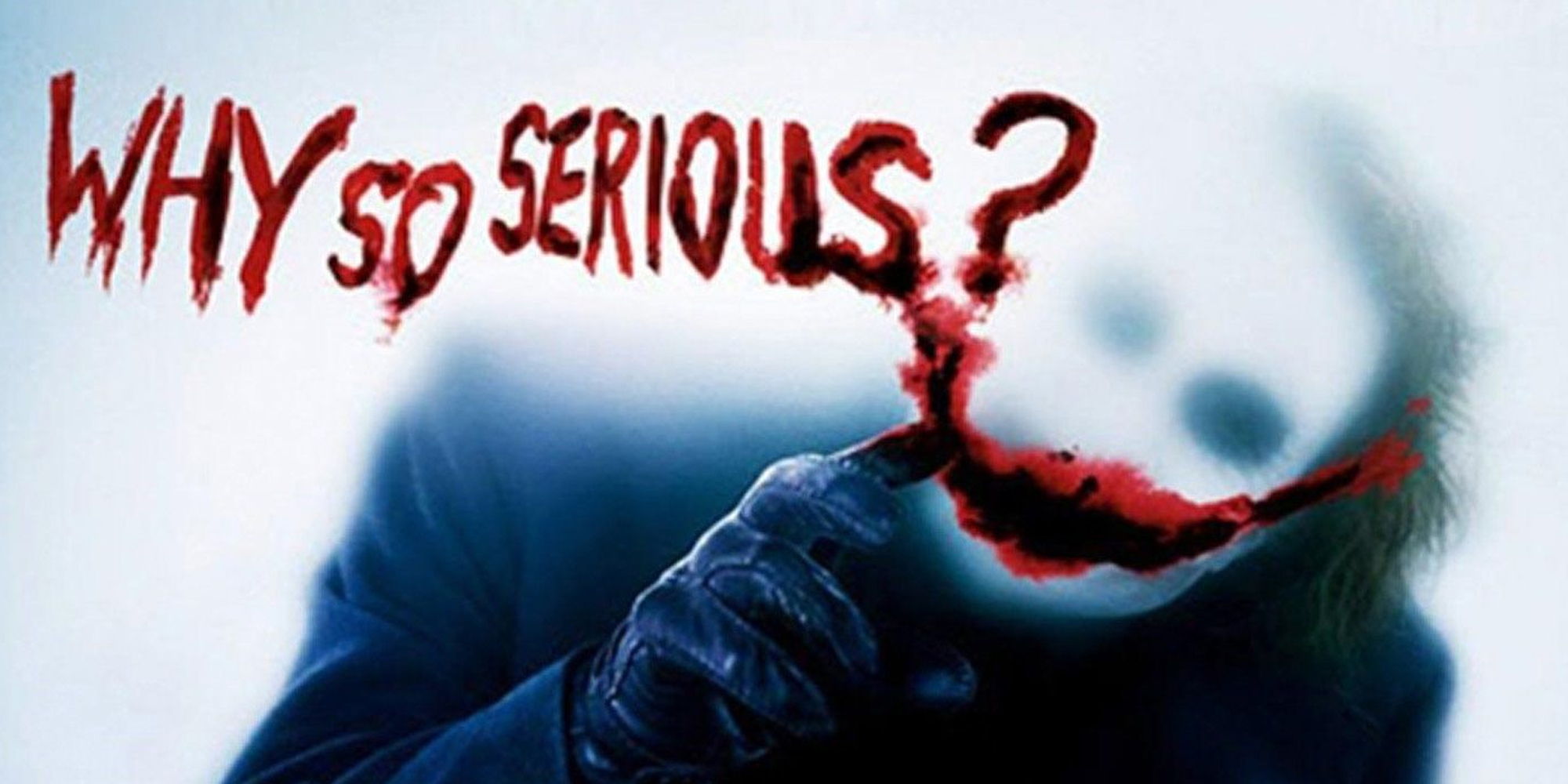 Why So Serious Heath ledger as the joker in the dark knight poster