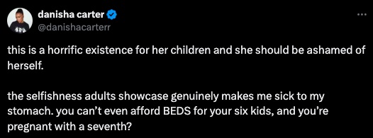 Debate on too many kids when poor