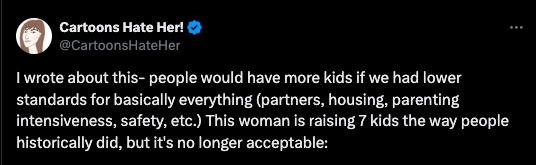 Why people don't have so many kids