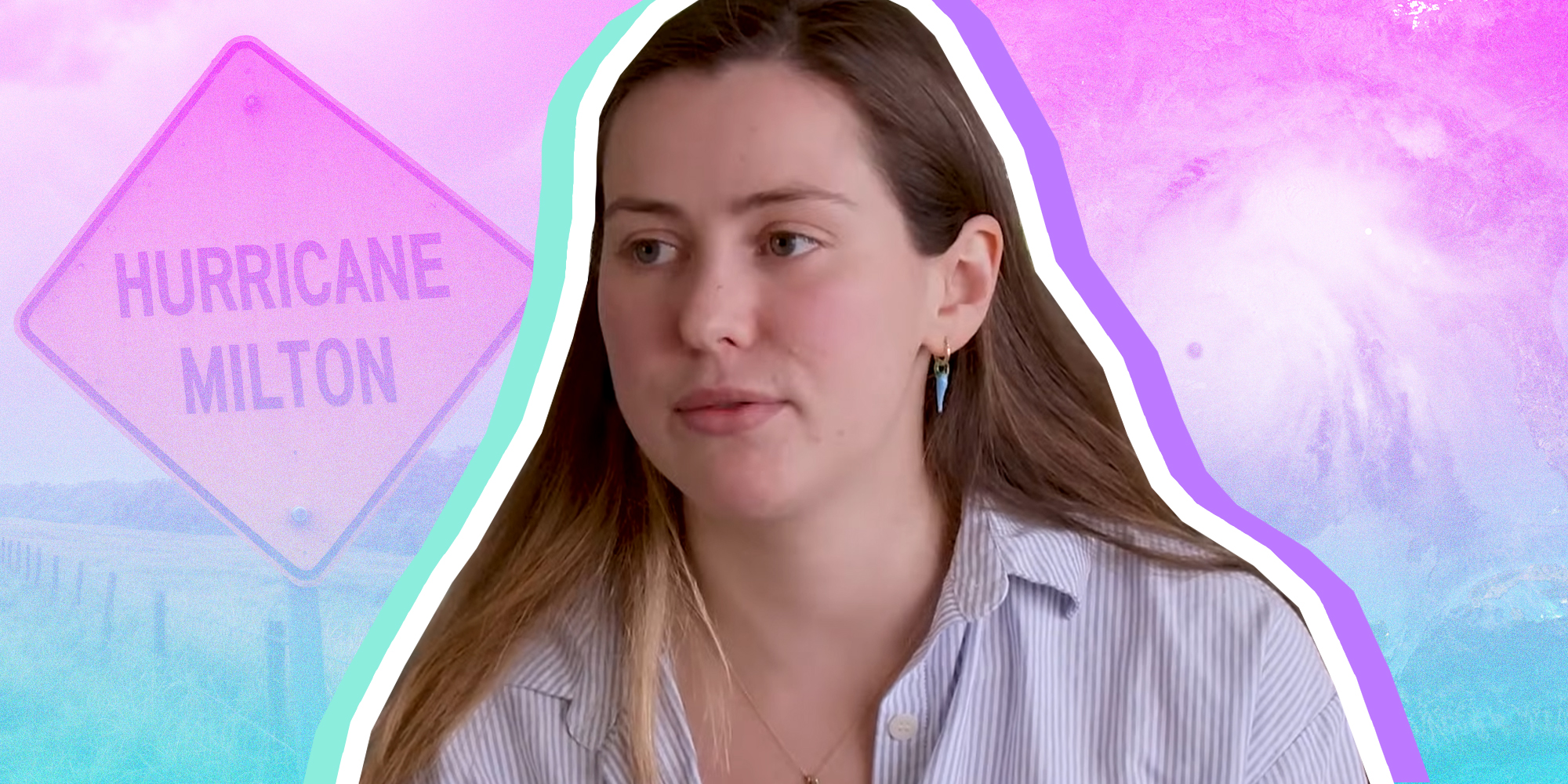 Caroline Calloway in colorful background