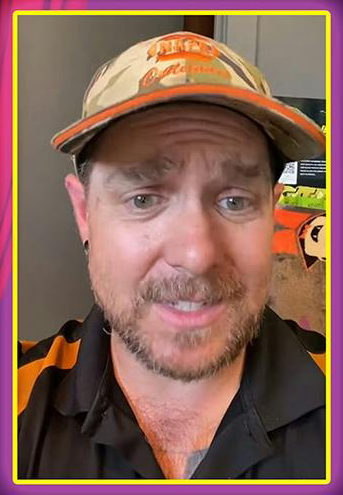 A person looking at the camera. There is a Daily Dot newsletter web_crawlr 2024 Daily Dot Hall of Fame frame around him.