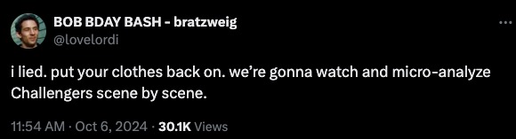 I lied meme about about Challengers