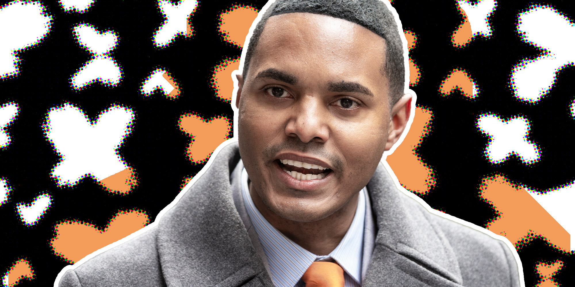 Ritchie Torress talking over abstract background