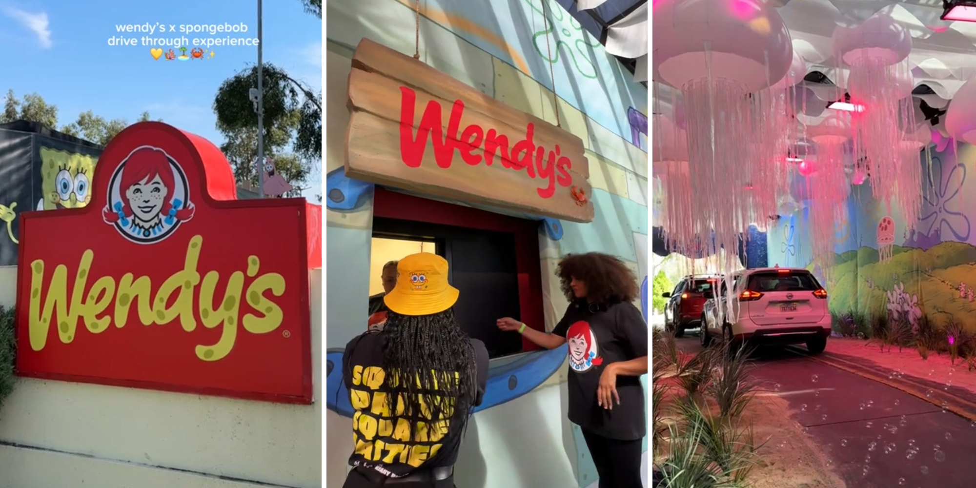 Wendy's SpongeBob Collaboration Drive Thru Experience