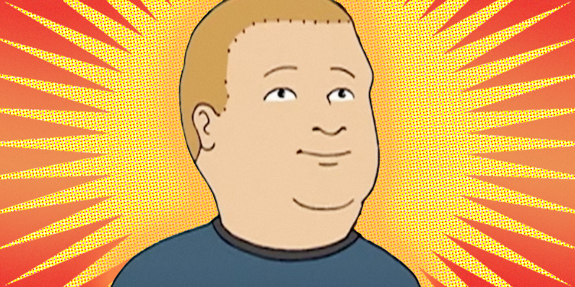 Bobby Hill on abstract background