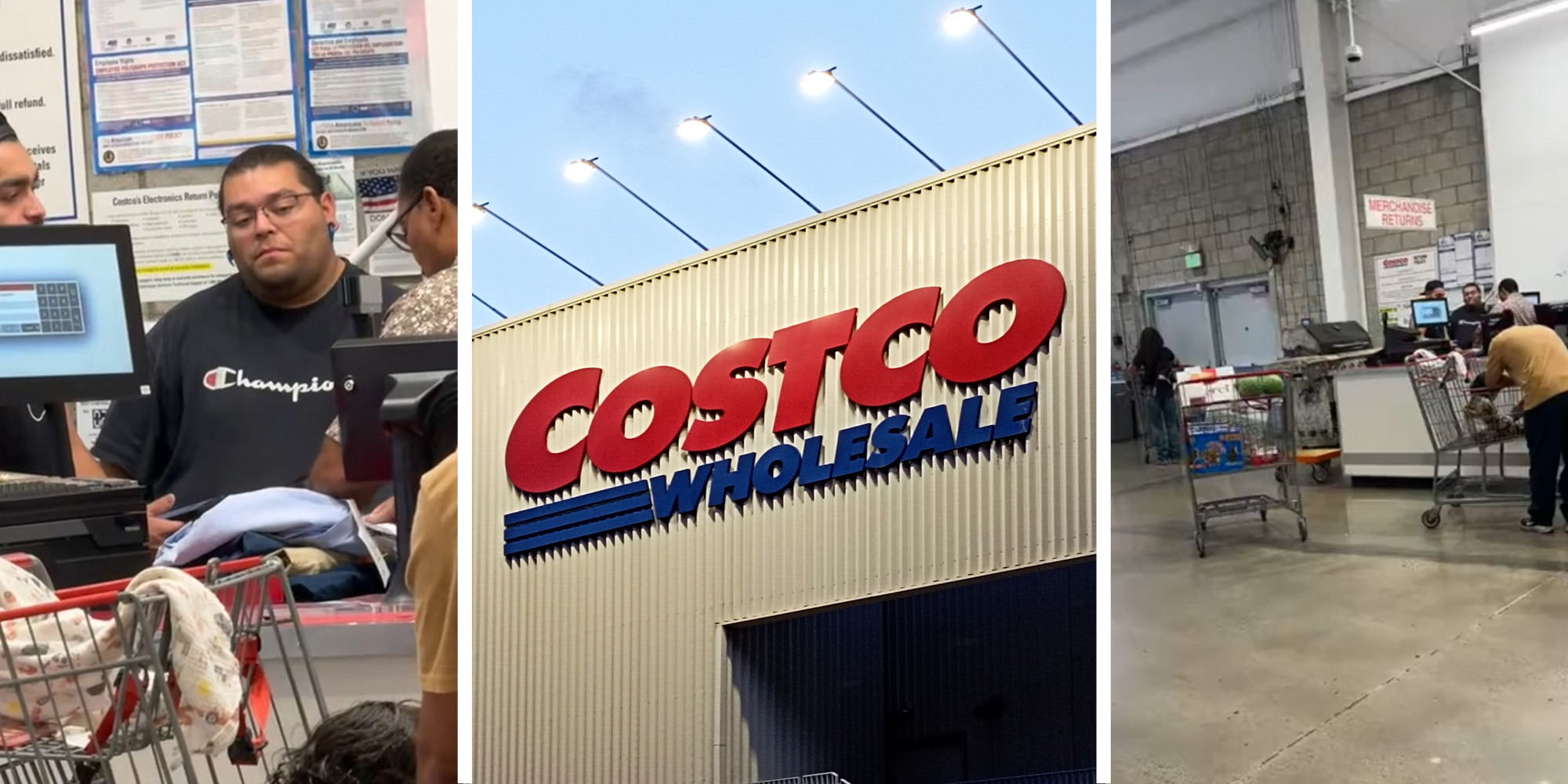 Costco Customer(l) costco wholesale store(c) Costco Return section