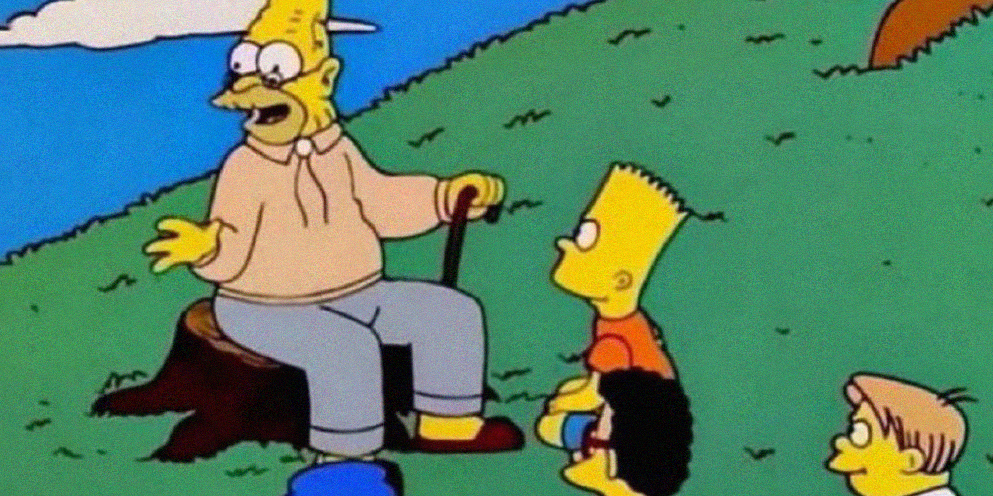 grampa abe simpson telling kids stories