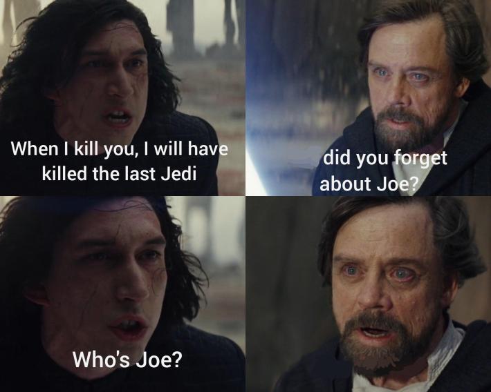 star wars joe mama meme