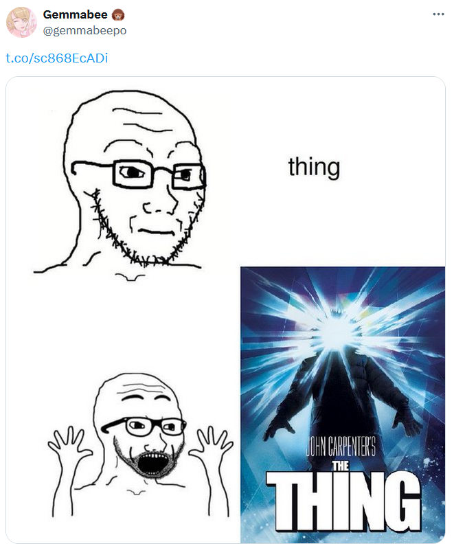 Thing, Japan meme about the film "The Thing."