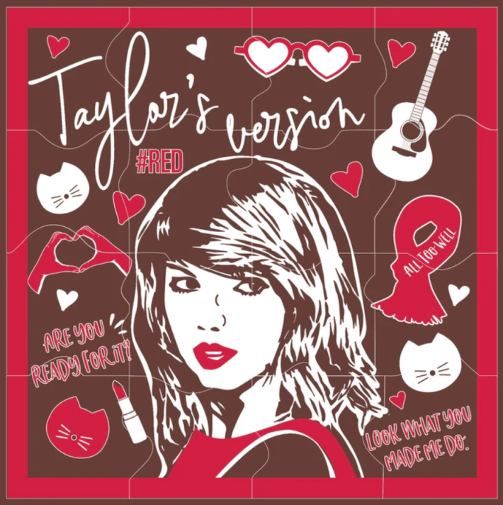 Taylor Swift chocolate puzzle