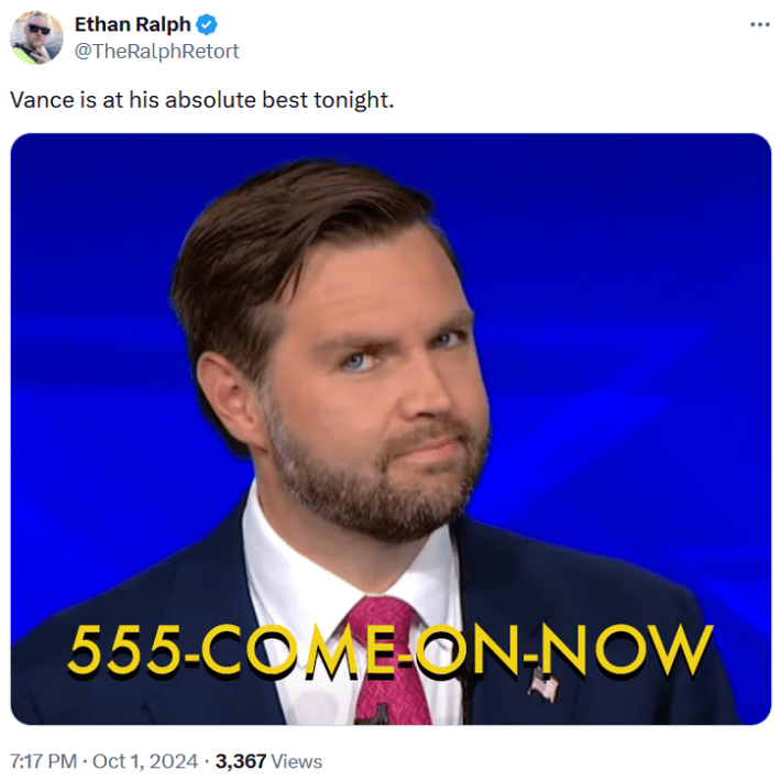 Vance side eye meme with the "555-come-on-now" caption.