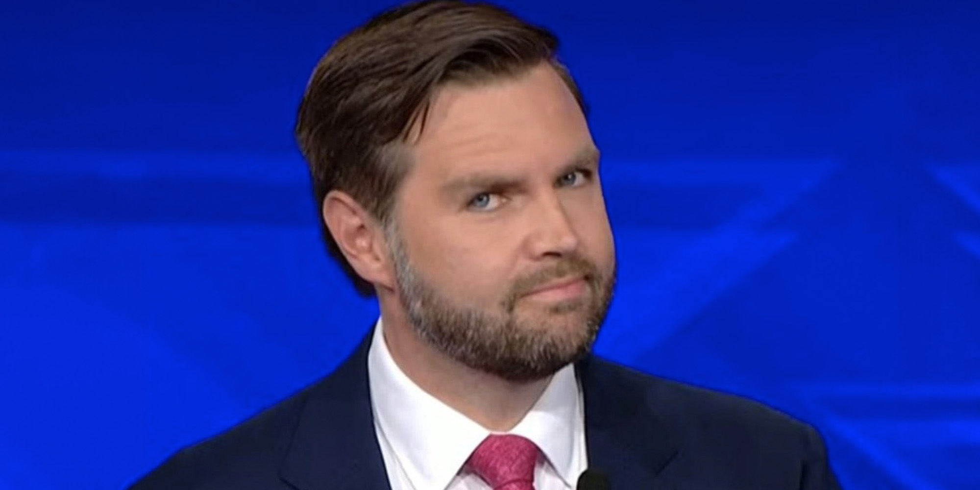 jd vance side eye, jd vance looking at camera
