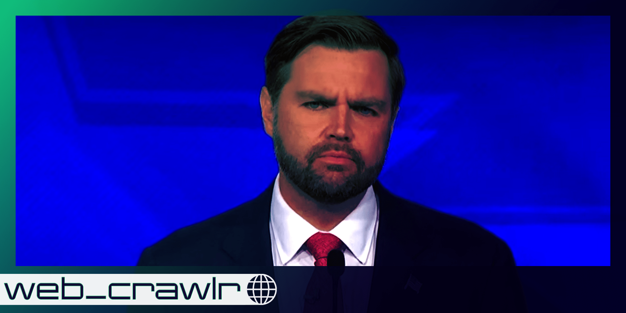 JD Vance. The Daily Dot newsletter web_crawlr logo is in the bottom left corner.