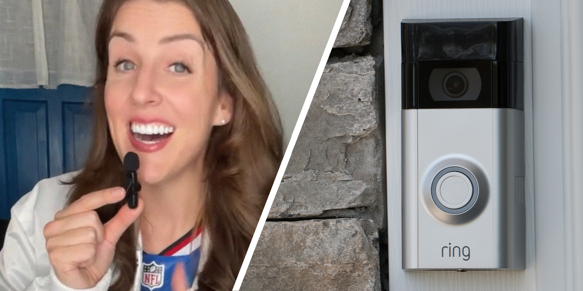Woman sharing her Ring Door Bell Experience on TikTok(c) Ring DoorBell(r)