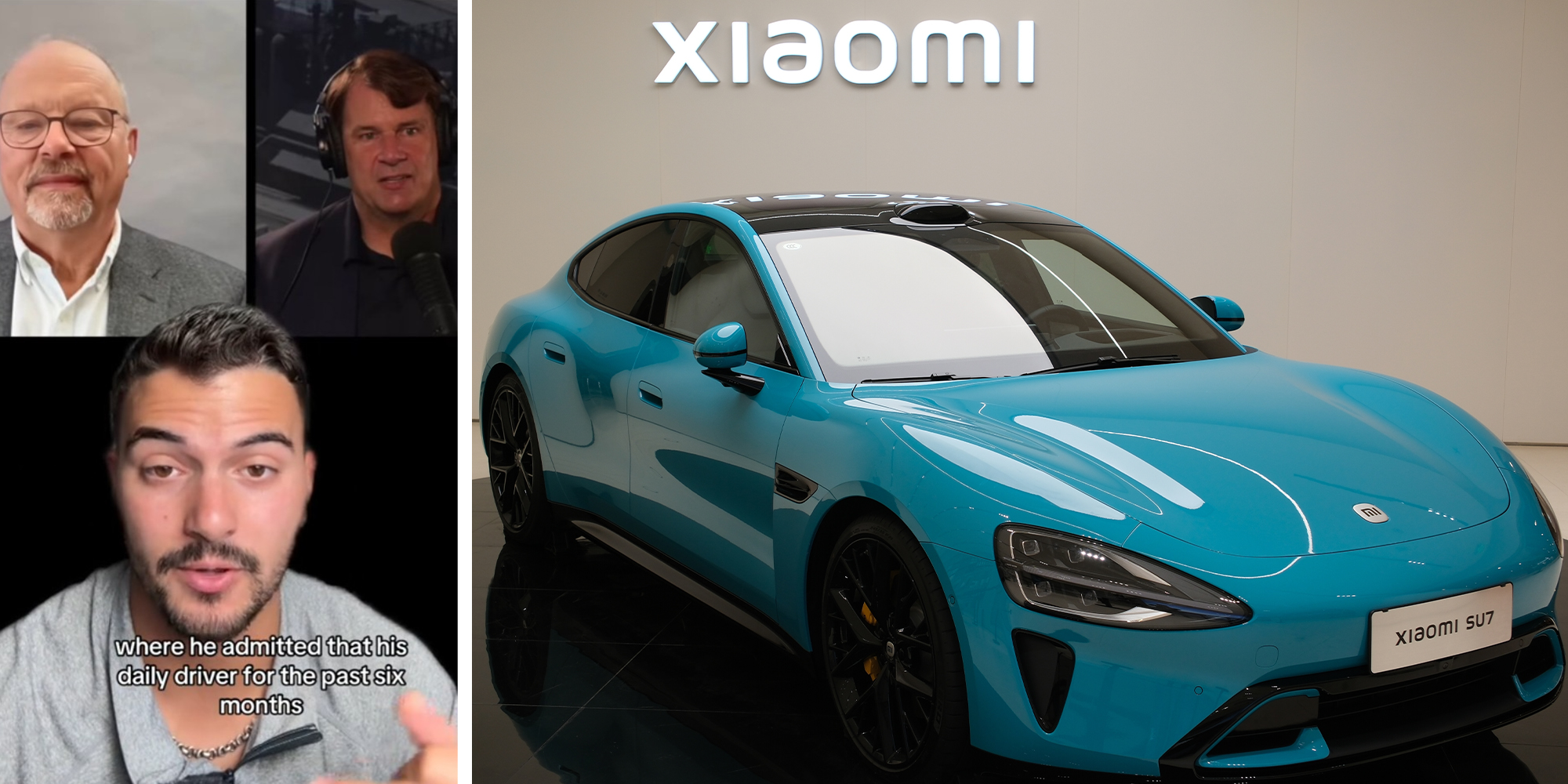 TikToker sharing information about Ford CEO driving a Xiaomi Car