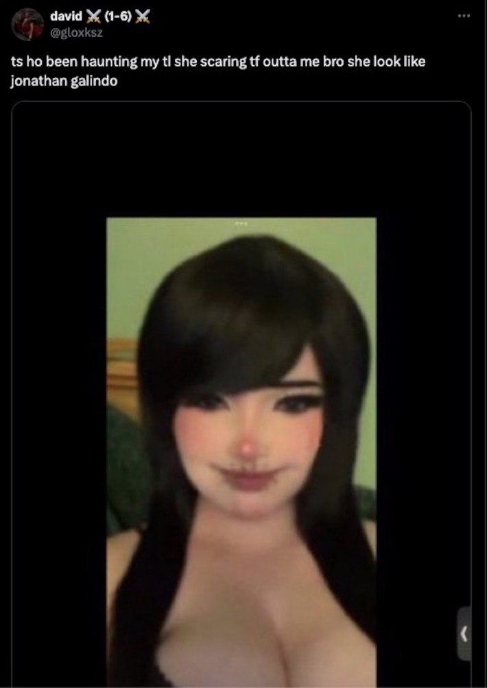 Comparing Asian catfisher to Jonathan Galindo