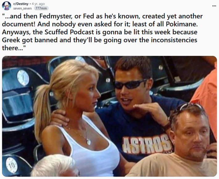 Bro explaining meme about the Scuffed podcast.