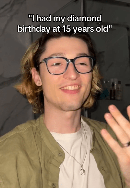 Emerald Birthday trend video on people bragging about their Diamond Birthdays.