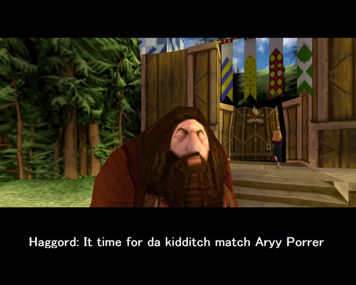 "its time for da kidditch match arryy porrer" ps1 hagrid meme