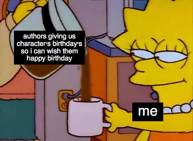 characters birthdays lisa simpson coffee meme