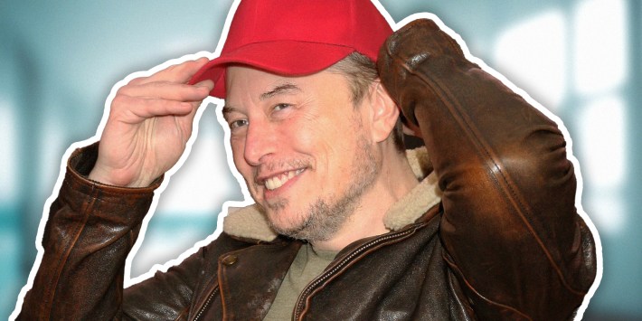 Was Elon Musk kicked out of a hospital for wearing a MAGA hat?