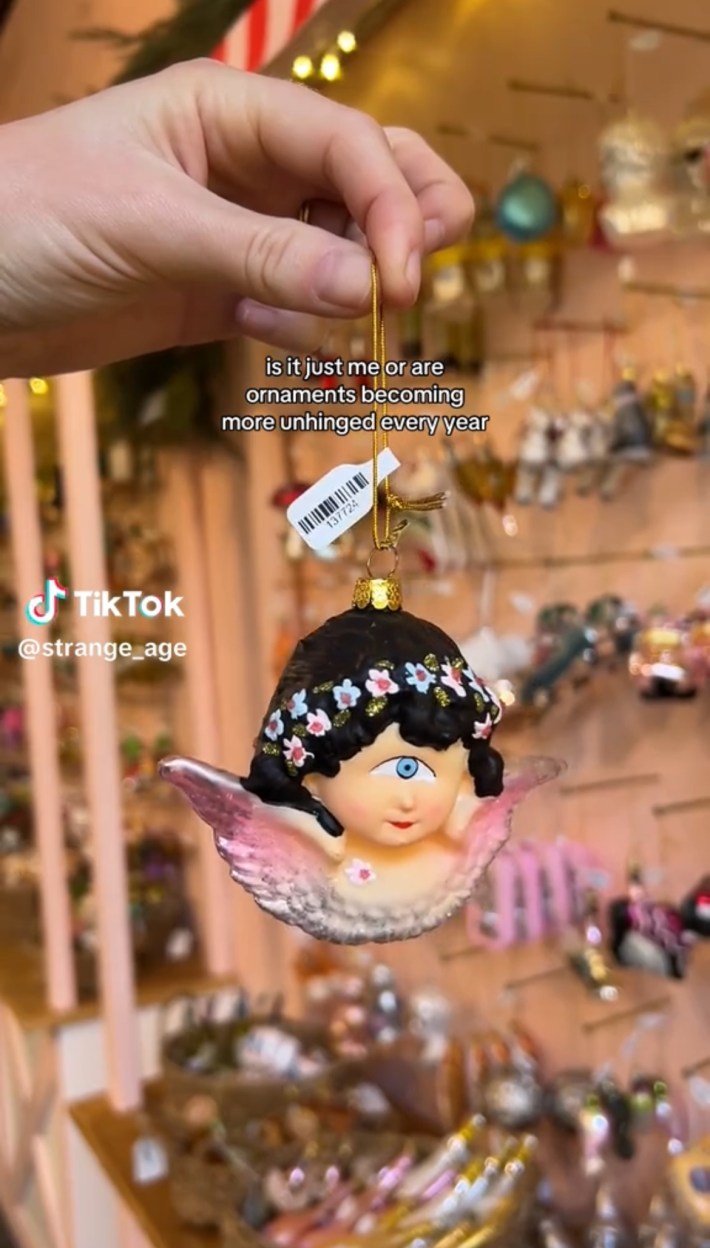 Cyclops angel ornament