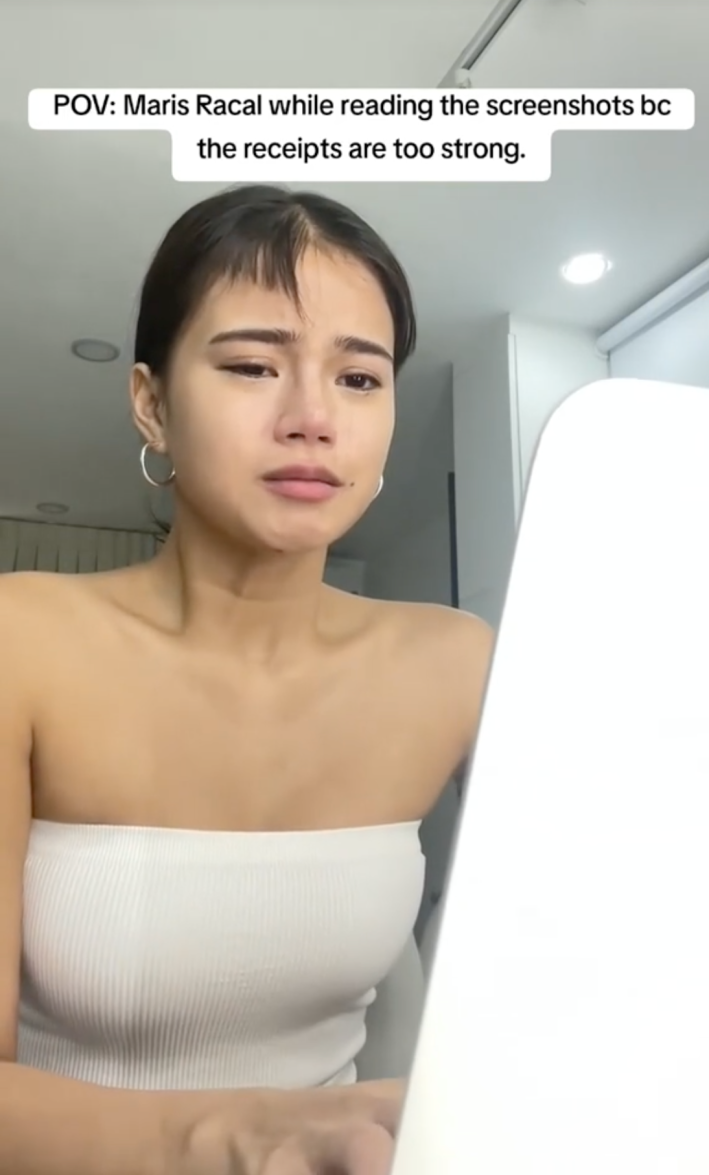 Maris Racal meme about her own cheating on TikTok