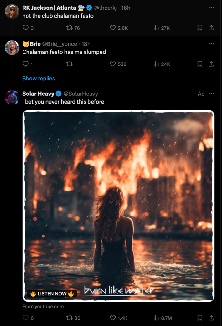 Reactions to Club Chalamet Manifesto calling it "club chalamanifesto."