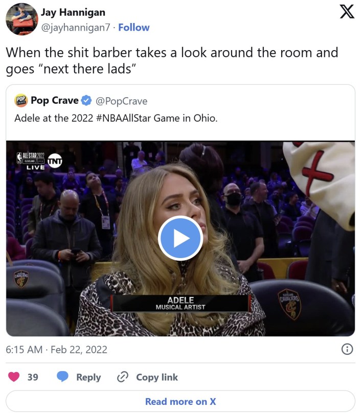 "when the shit barber takes a look around the room and goes 'next there lad'" tweet