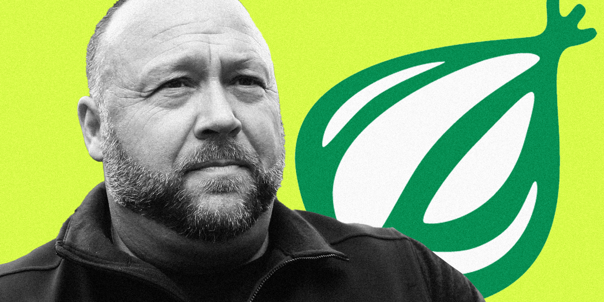 Alex Jones and The Onion logo