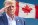 Donald Trump saluting canadian flag