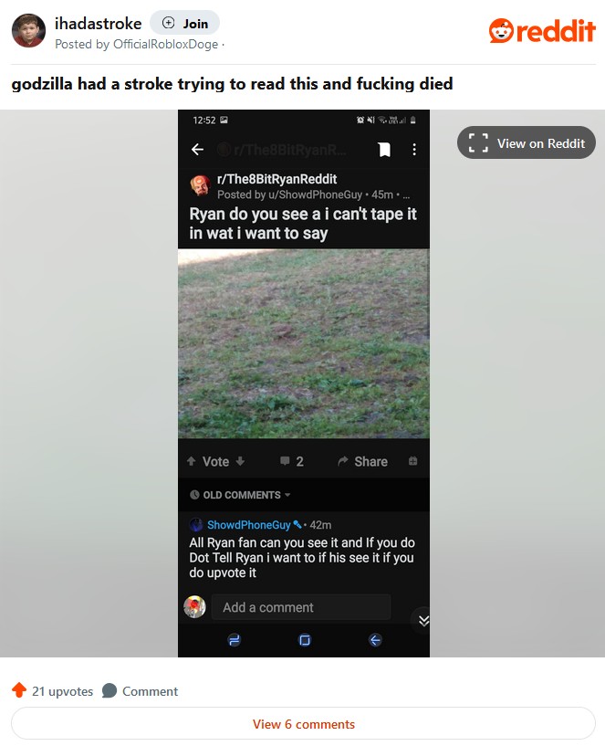 dog yard godzilla had a stroke