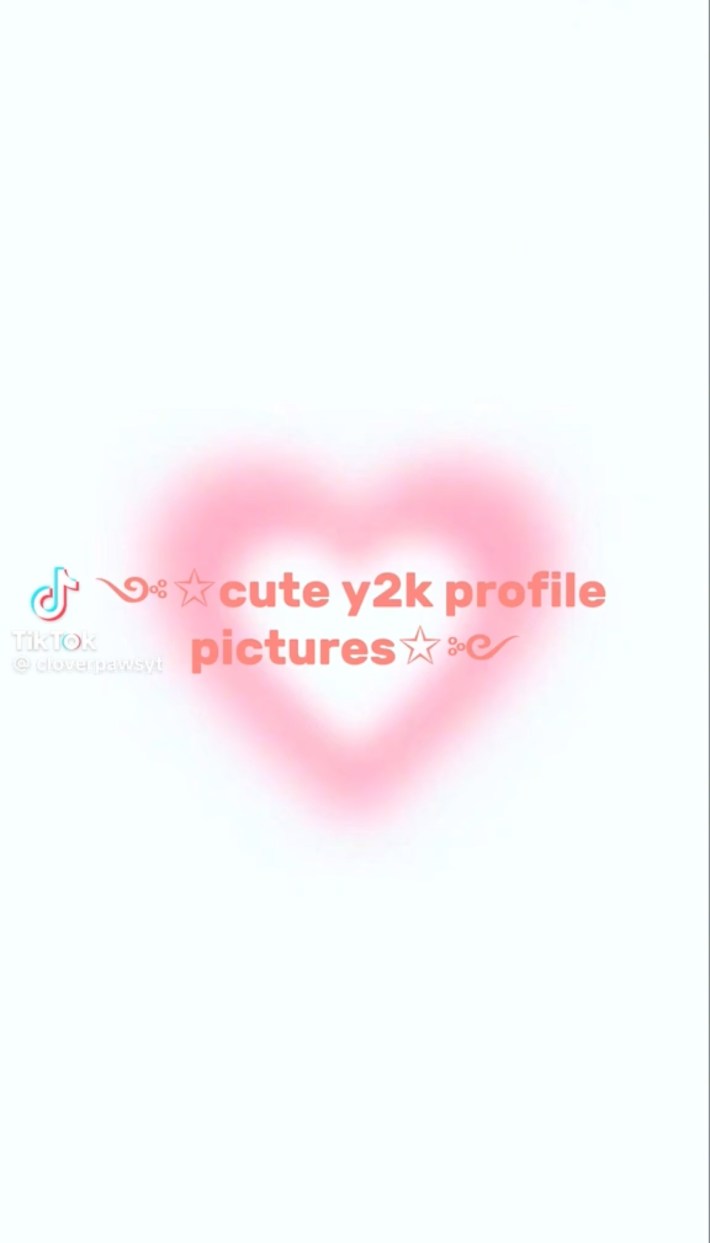 Cute Y2K profile pictures