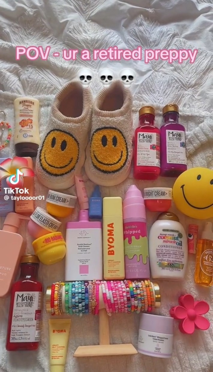 Preppy items from best TikTok aesthetics in 2024