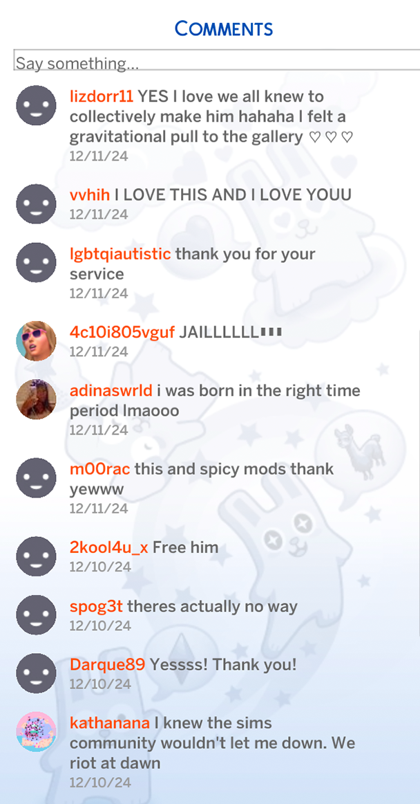 comments on the sims 4