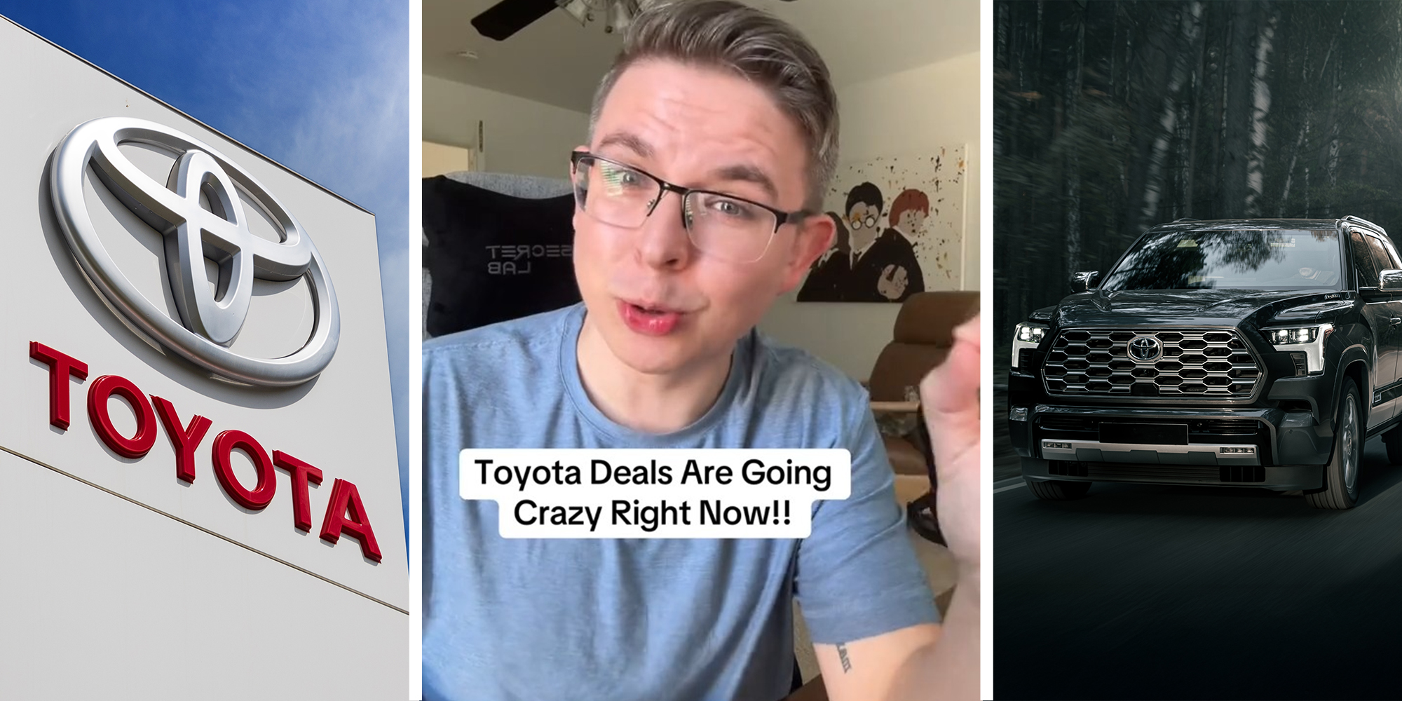 Toyota Dealer Sign(r) Expert sharing Toyota Deals(c) Toyota Sequoia(r)