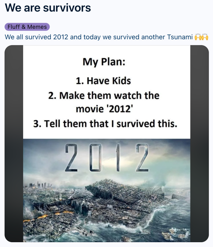 Tsunami meme