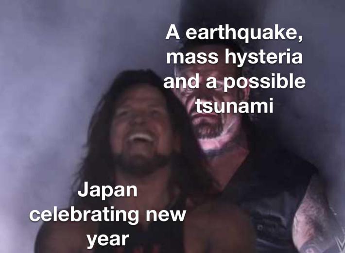 Tsunami meme.