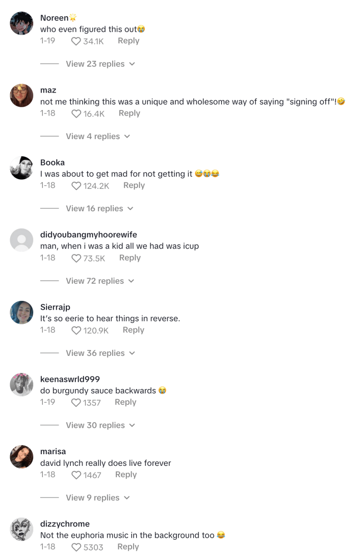 Reactions to "sigh name cuff"