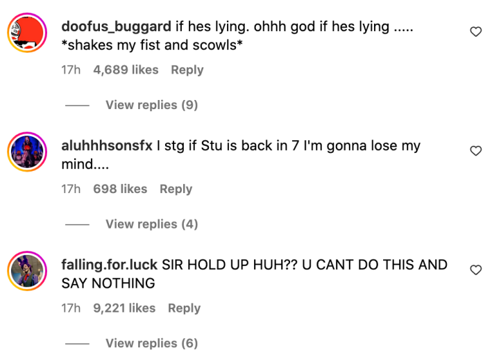 Reactions to Matthew Lillard's instagram