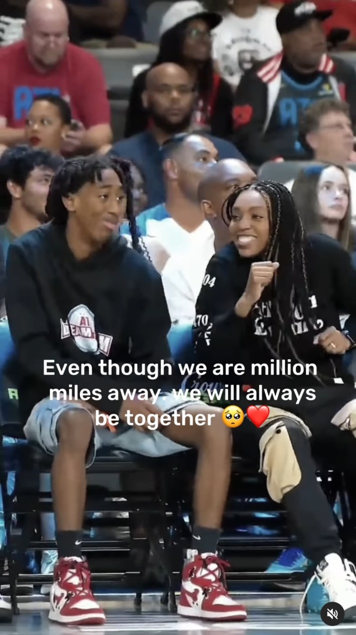 chopped chin meme that reads "even though we are million miles away, we will always be together"