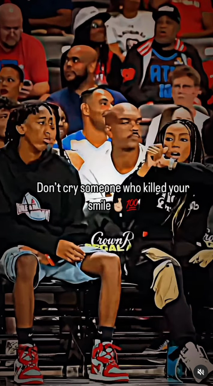 "don't cry someone who killed your smile" chopped chin meme