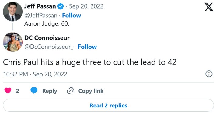 aaron judge chris paul hits a huge three