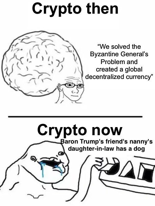 Meme about Trump and Melania releasing crypto meme coins ahead of the inauguration.