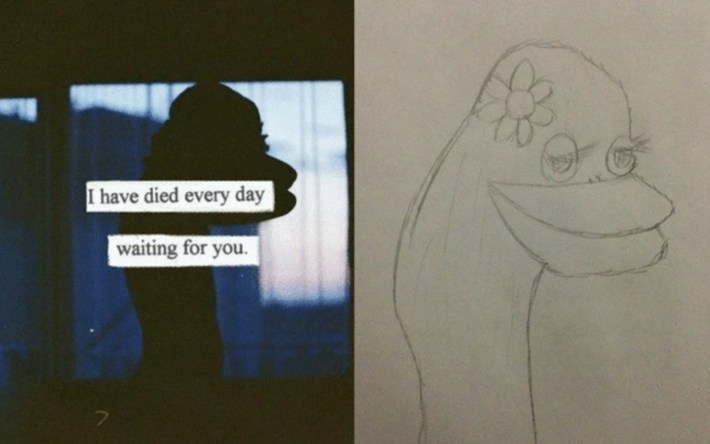 i have died every day waiting for you drawing