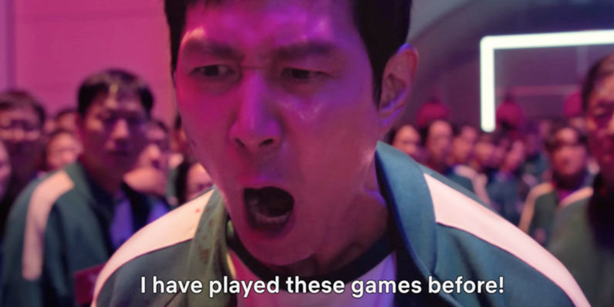 Man screaming with text "I have played these games before!"