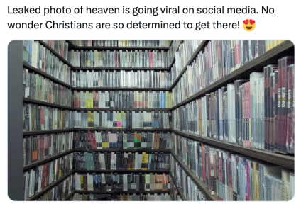 The 'Leaked photo of heaven is going viral on social media' copypasta